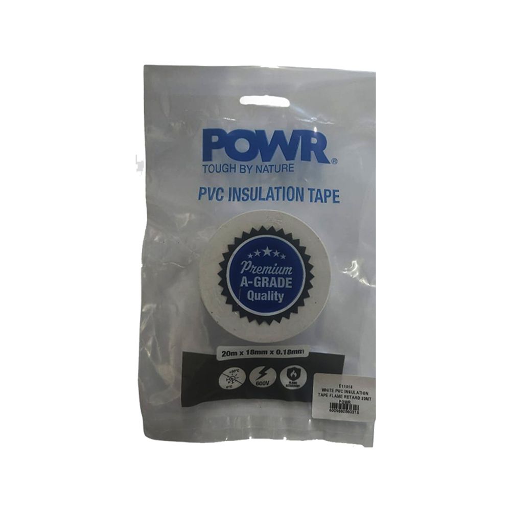 Insulation Tape Pvc Flame Retard 20mt White