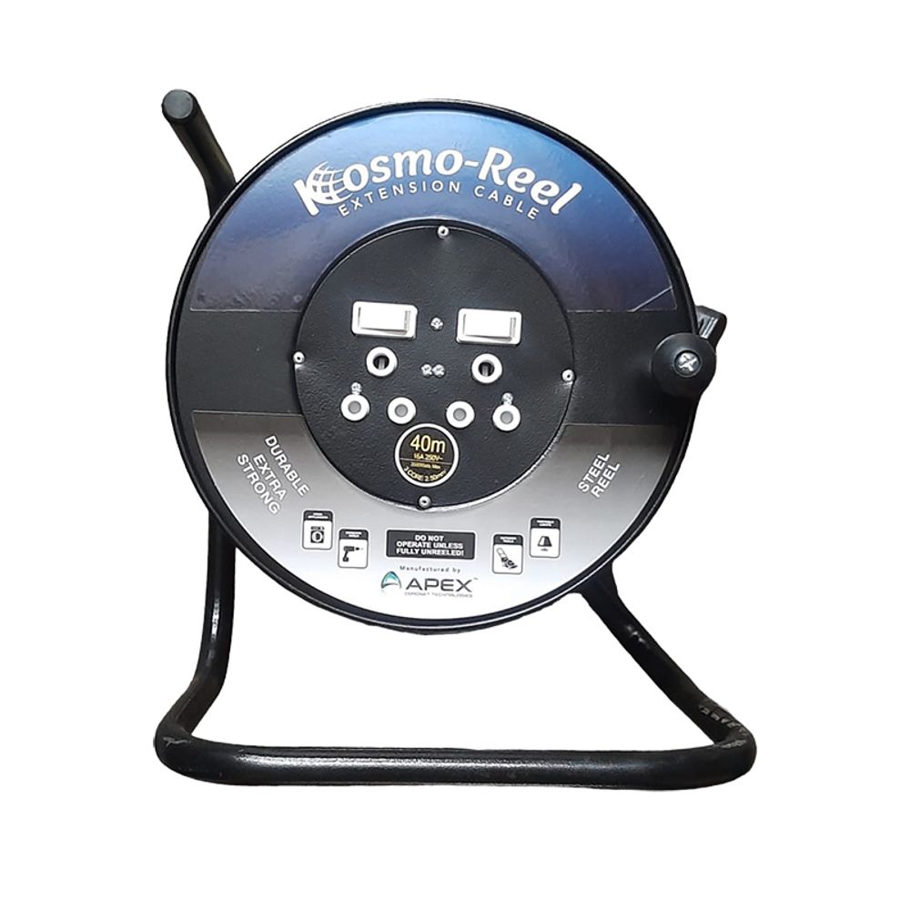 Extension Reel Metal 2x16a 40mtx2.5mm