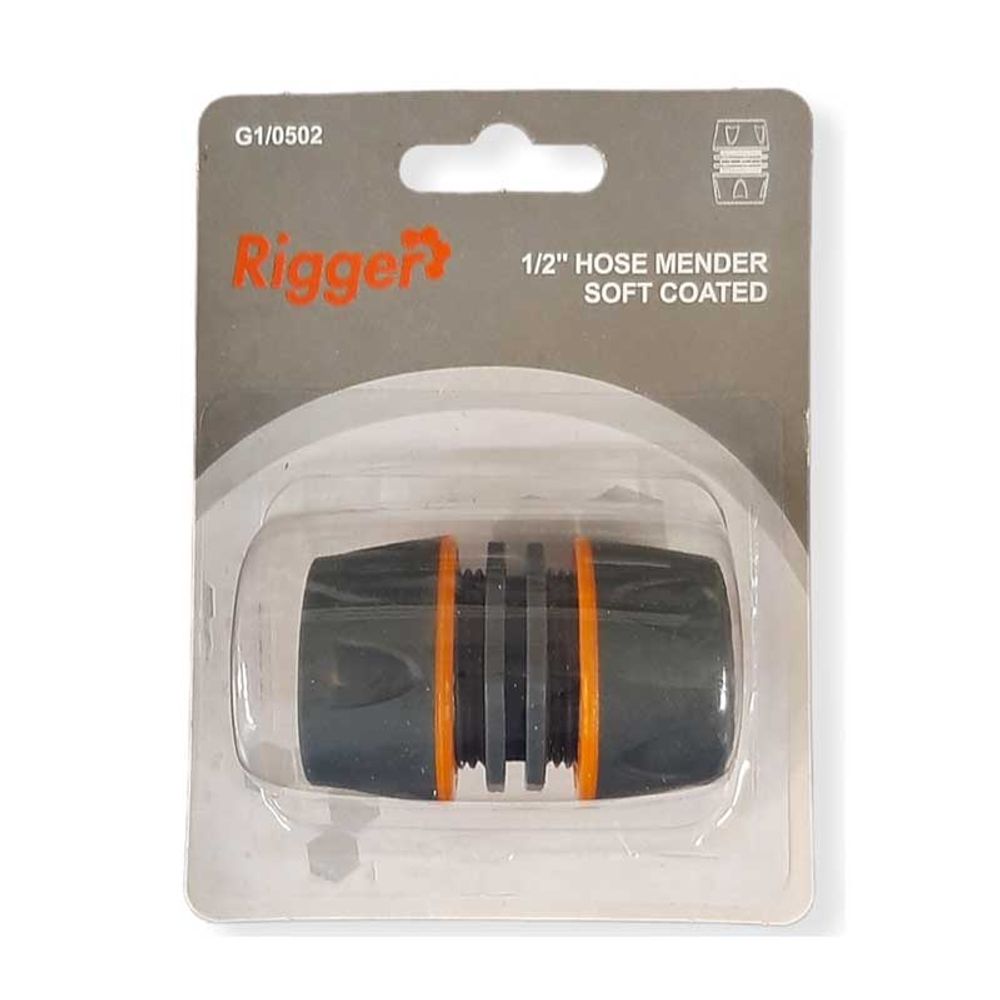 Garden Hose Mender 1/2" Abs Softgrip H20013 RIGGER