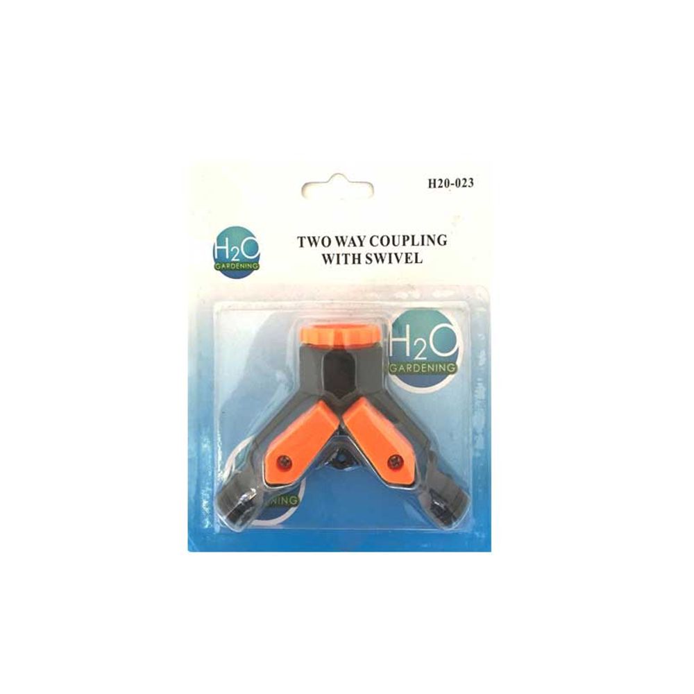 Garden Tap Coupling 2 Way Swivel H20023