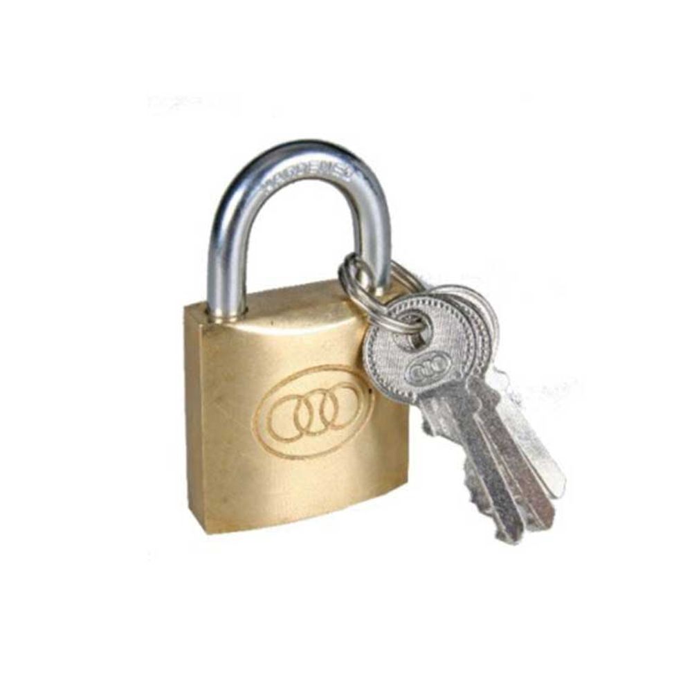 Lock Padlock TRICIRCLE Brass 50mm 265