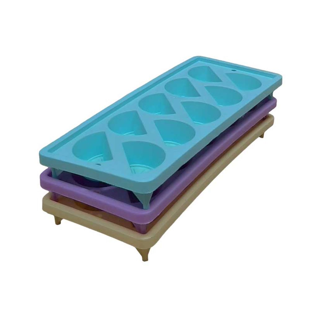 Ice Cube Tray 3 Pce Lemon/lilac/mint Jo0519-v2