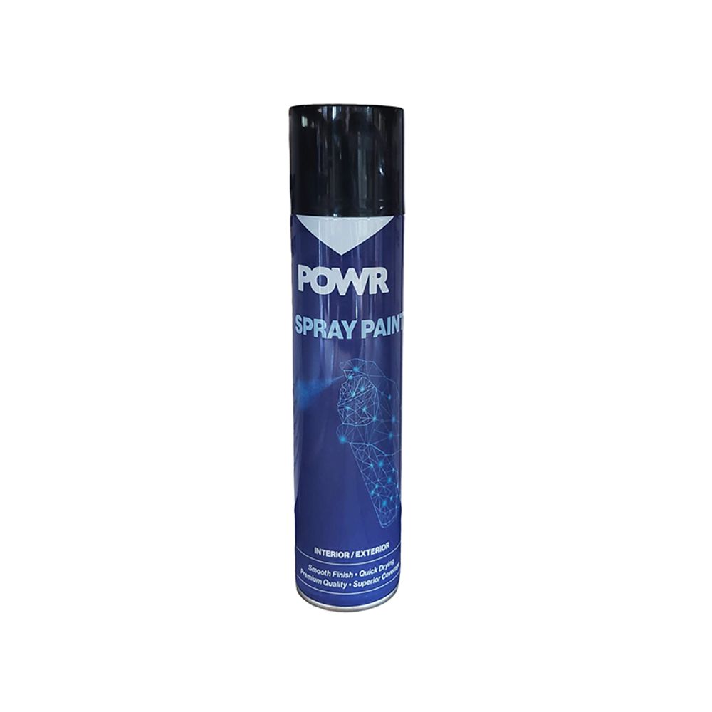 Paint Spray Std Black Bumper 300ml POWR