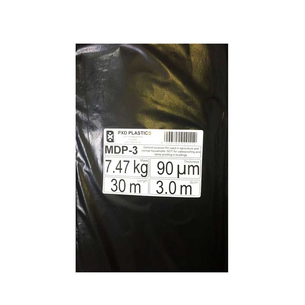 Pvc Sheet Black [n/sabs] 3mt*30mt*90# Mdp Collect Only