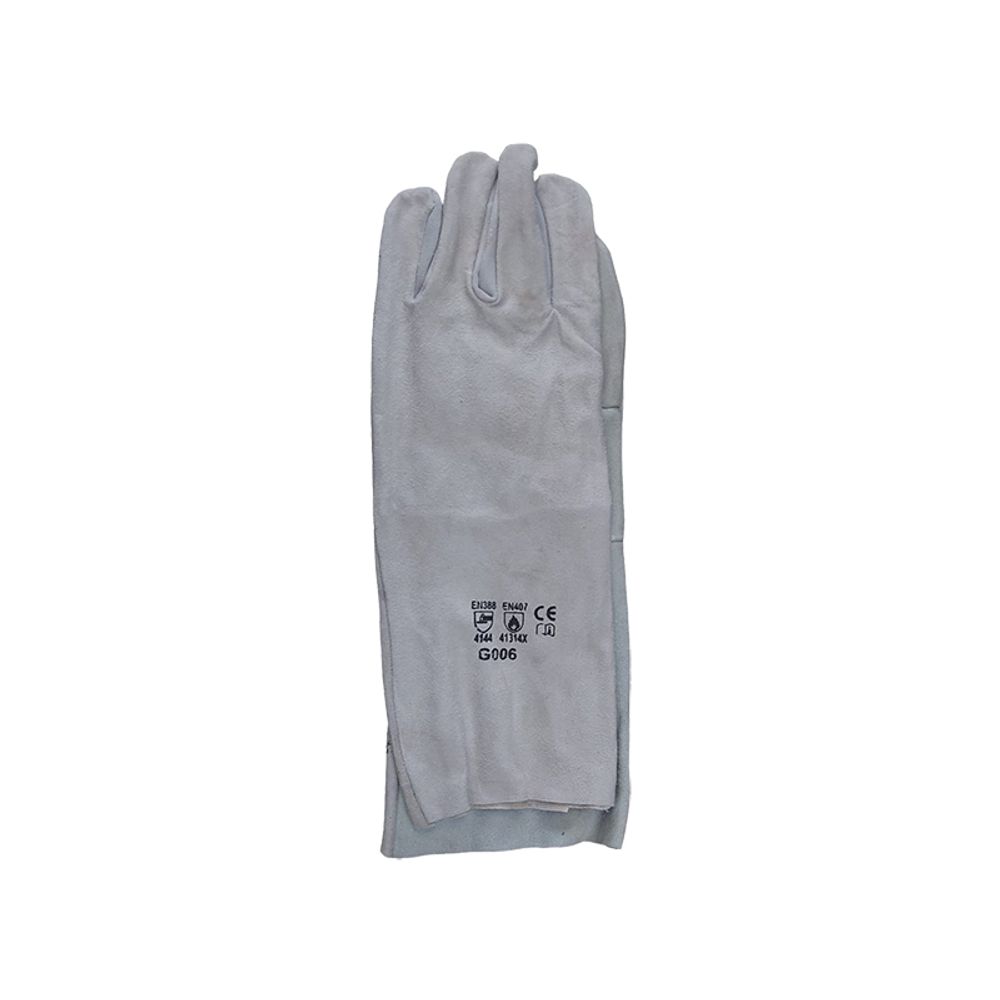 Gloves Leather/ch Weld D/palm 8" Lrg G006