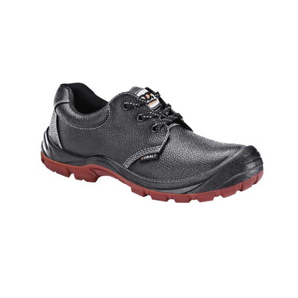 Shoe Safety Cobalt Oil/acid St/cap Black Sabs Size 4