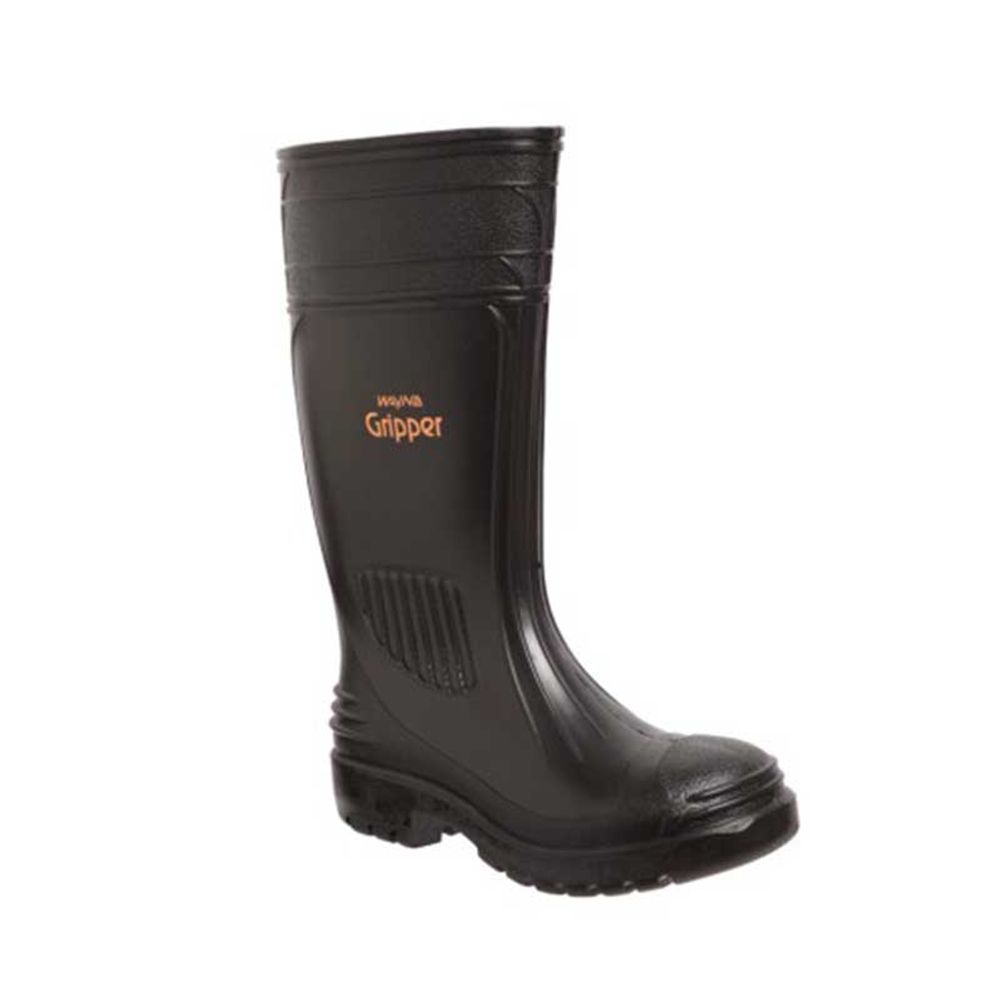 Gumboot Gripper WAYNE Knee/l Black Stc Size 11 F1210