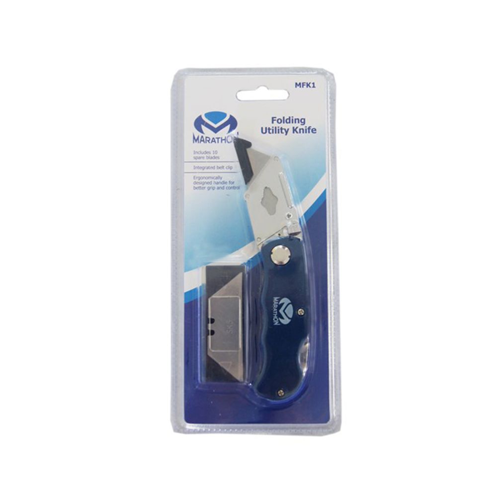 Knife MARATHON Utility Folding + 10 Blades Mfk1