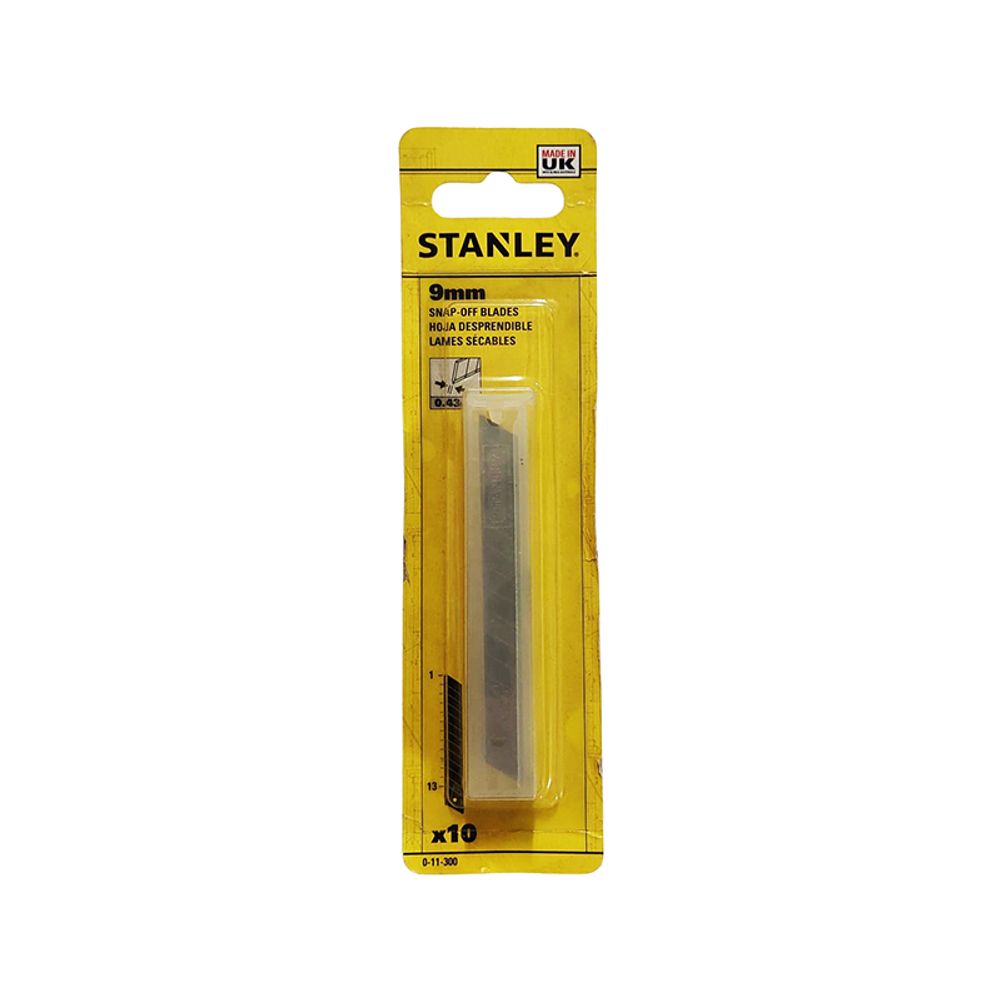 Blade Knife Blades Snapoff STANLEY 10's 9.5mm Diy 0-11-300