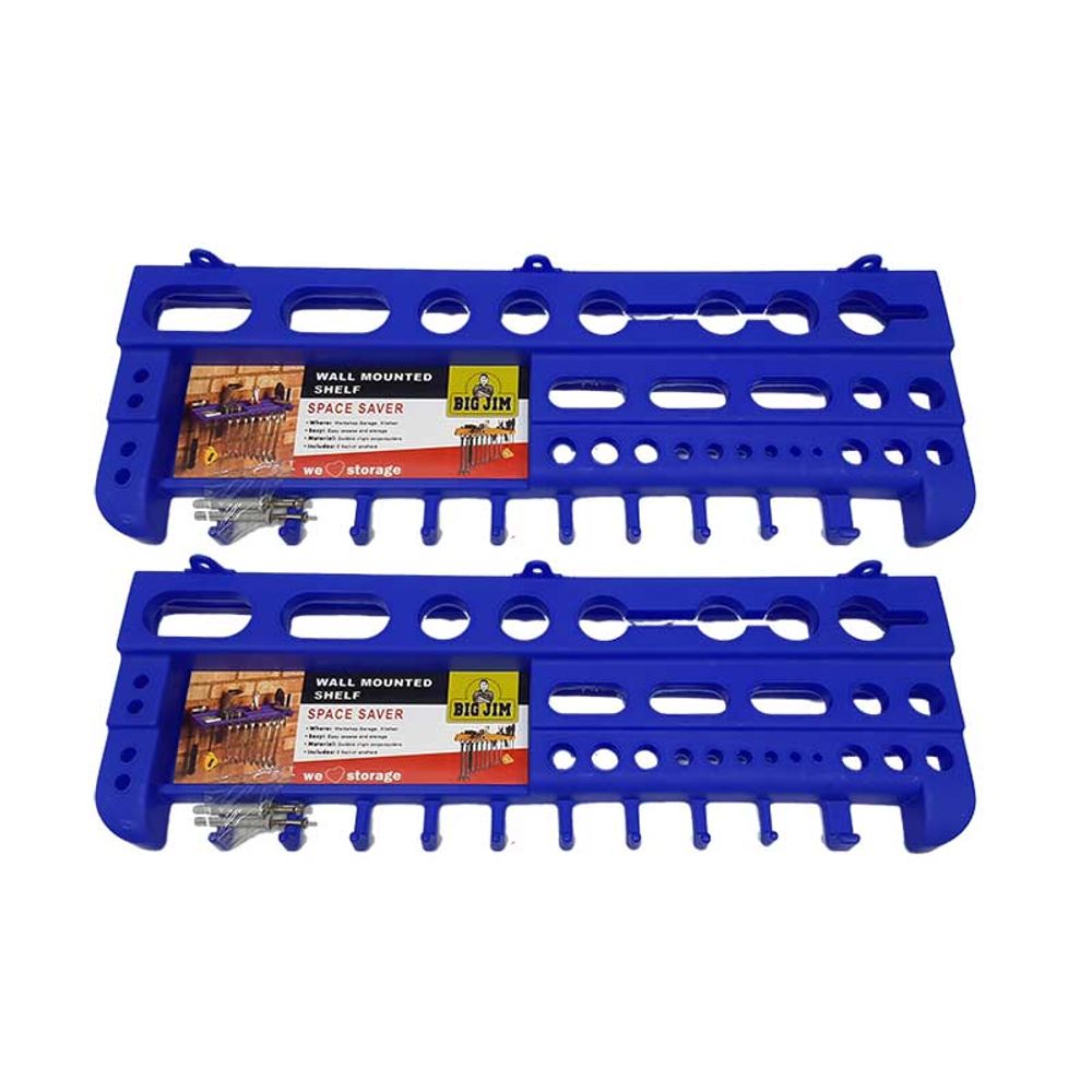 Toolshelf Wall Mounted Ovc 2pck Blue Dh435 B2