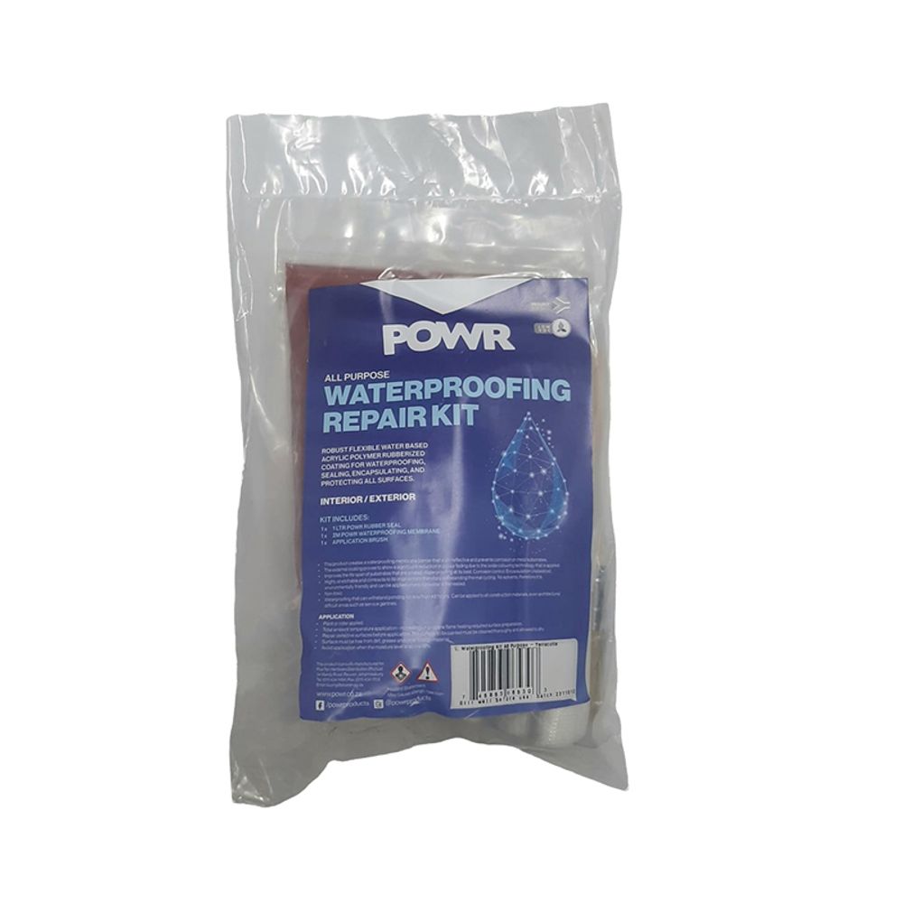 Waterproofing Kit All Purpose Terracotta 1 Ltr POWR