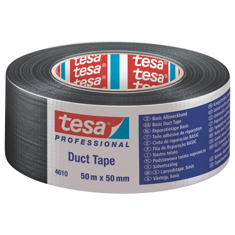TESA Duct Tape 50mx50mm Black (ip 6)