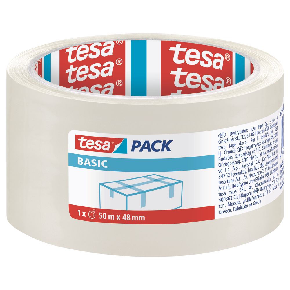 TESA Pack Basic 50mx48mm Transparent (ip 6)