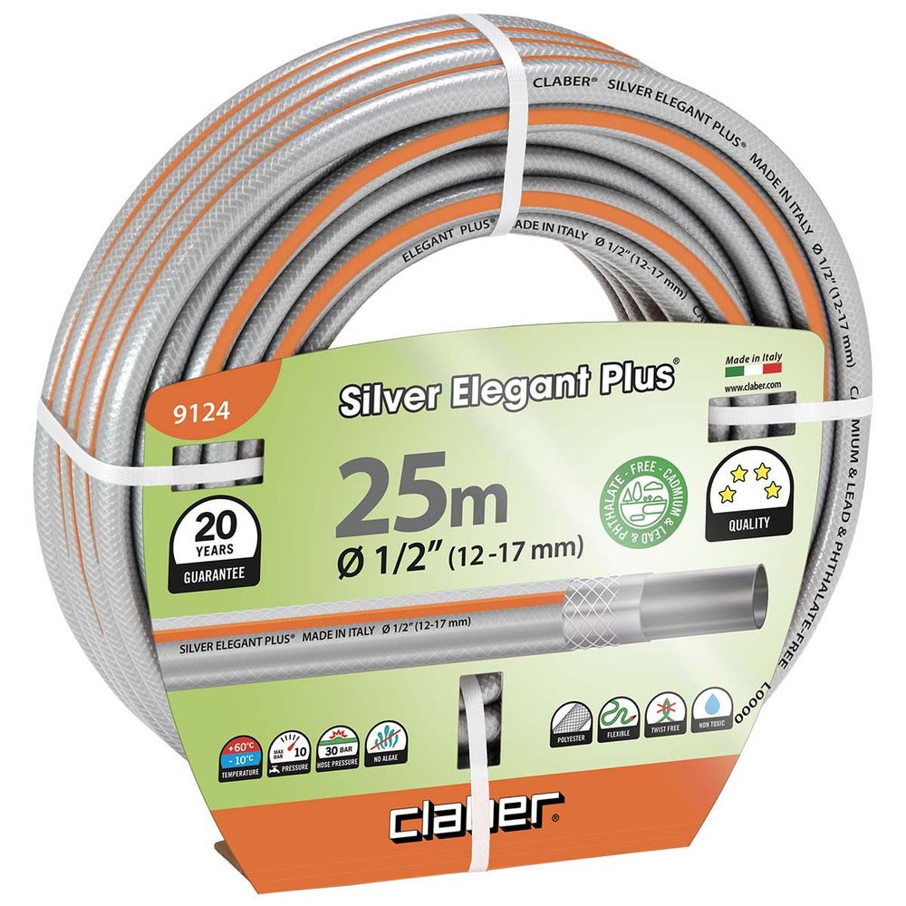 1/2 Inch Silver Elegant Plus Hose 25m