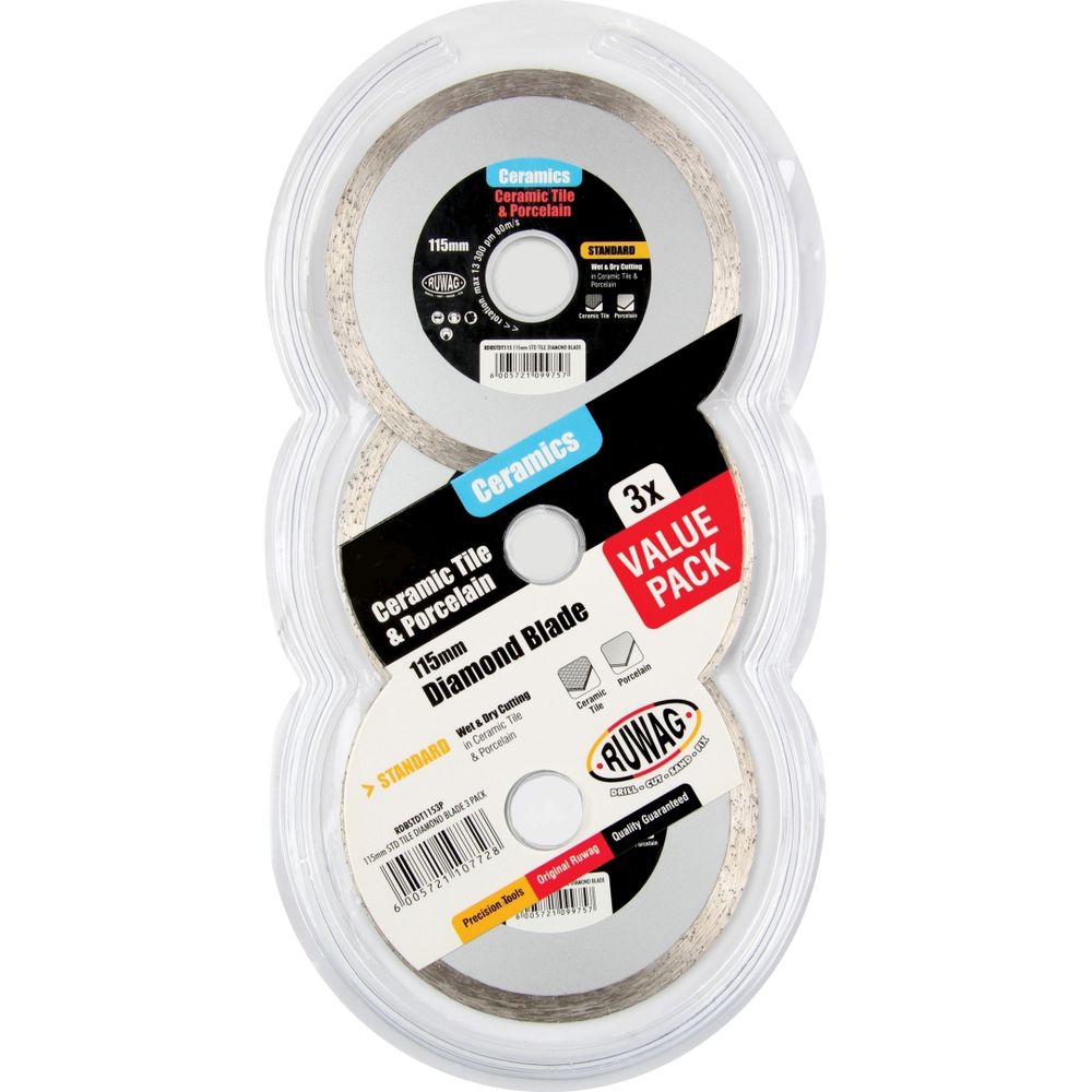 115mm Standard Tile Diamond 3 Pack /pk