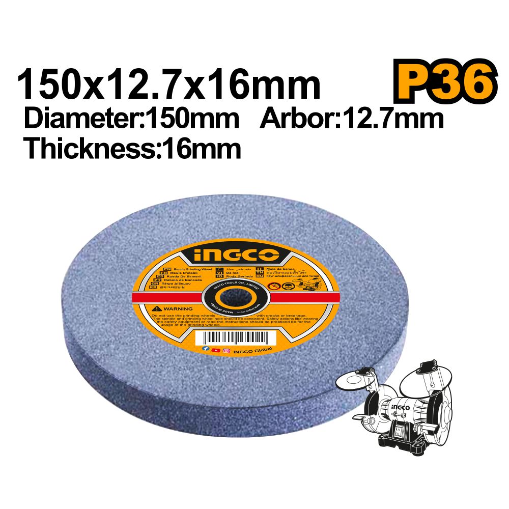 Grinding Wheel 36 Grit 150x127x20mm