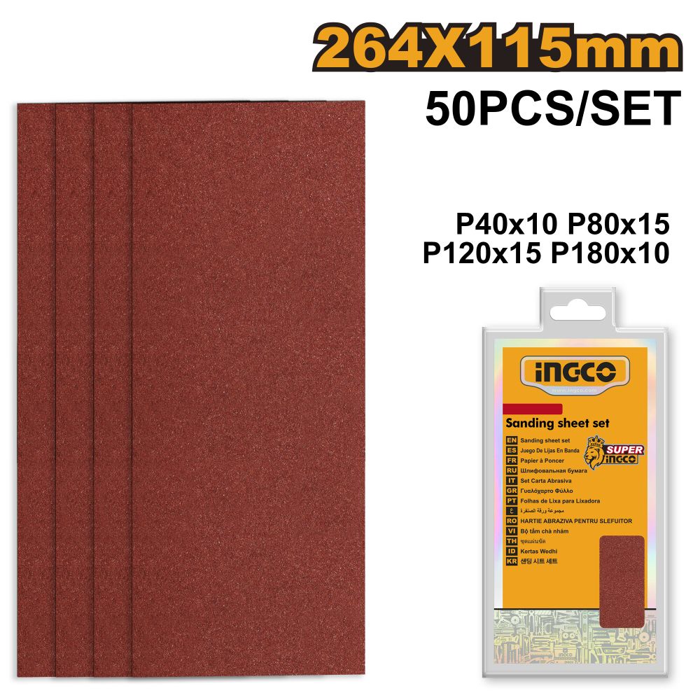 Sand Sheet P40 P80 P120 P180 50pcs