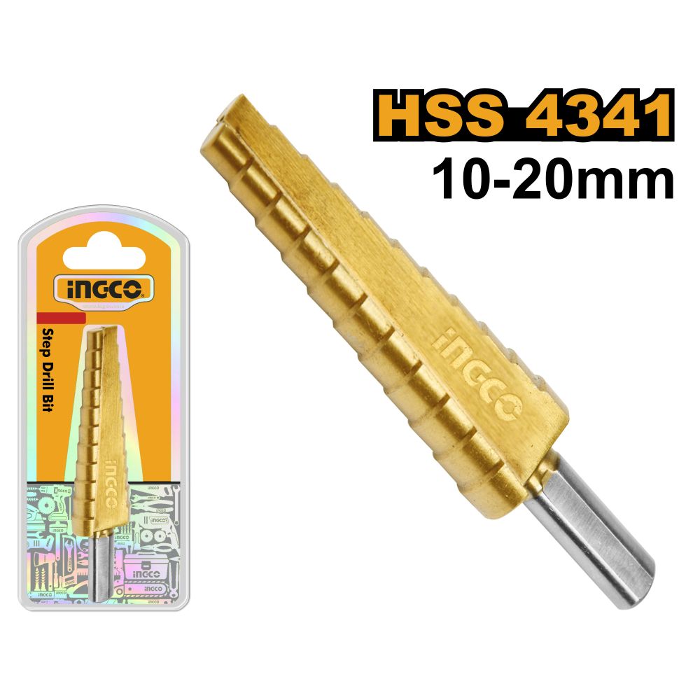 Drill Bit Step 4341 Shank Rnd 100-20mm