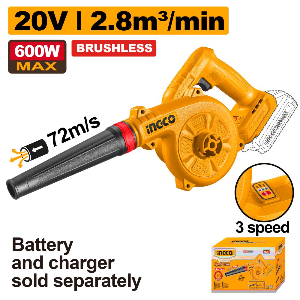 20v Ps+c/l B/l Blower 2.8qbm/minm3 Speed