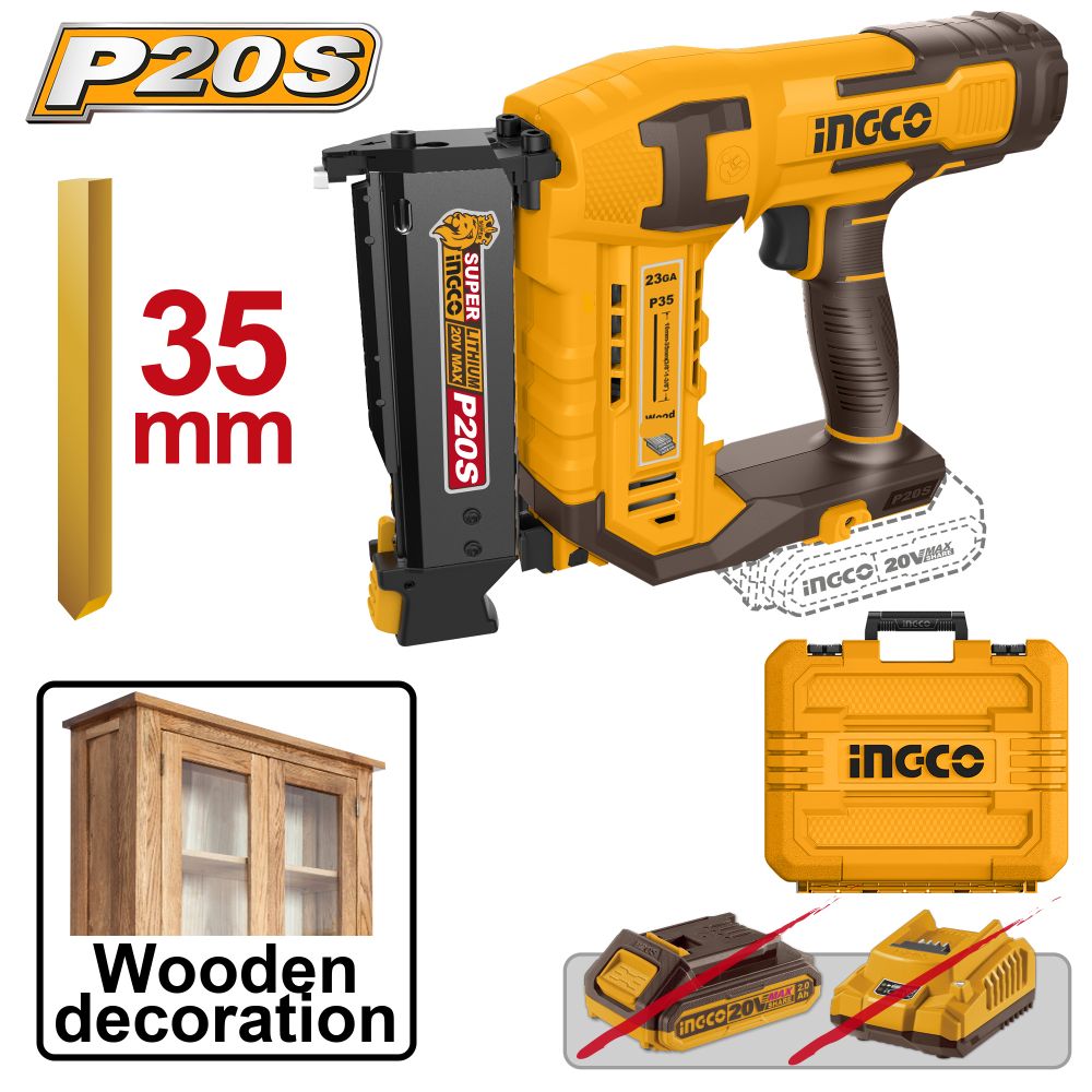 20v Ps+c/l Brad Nailer + Acc