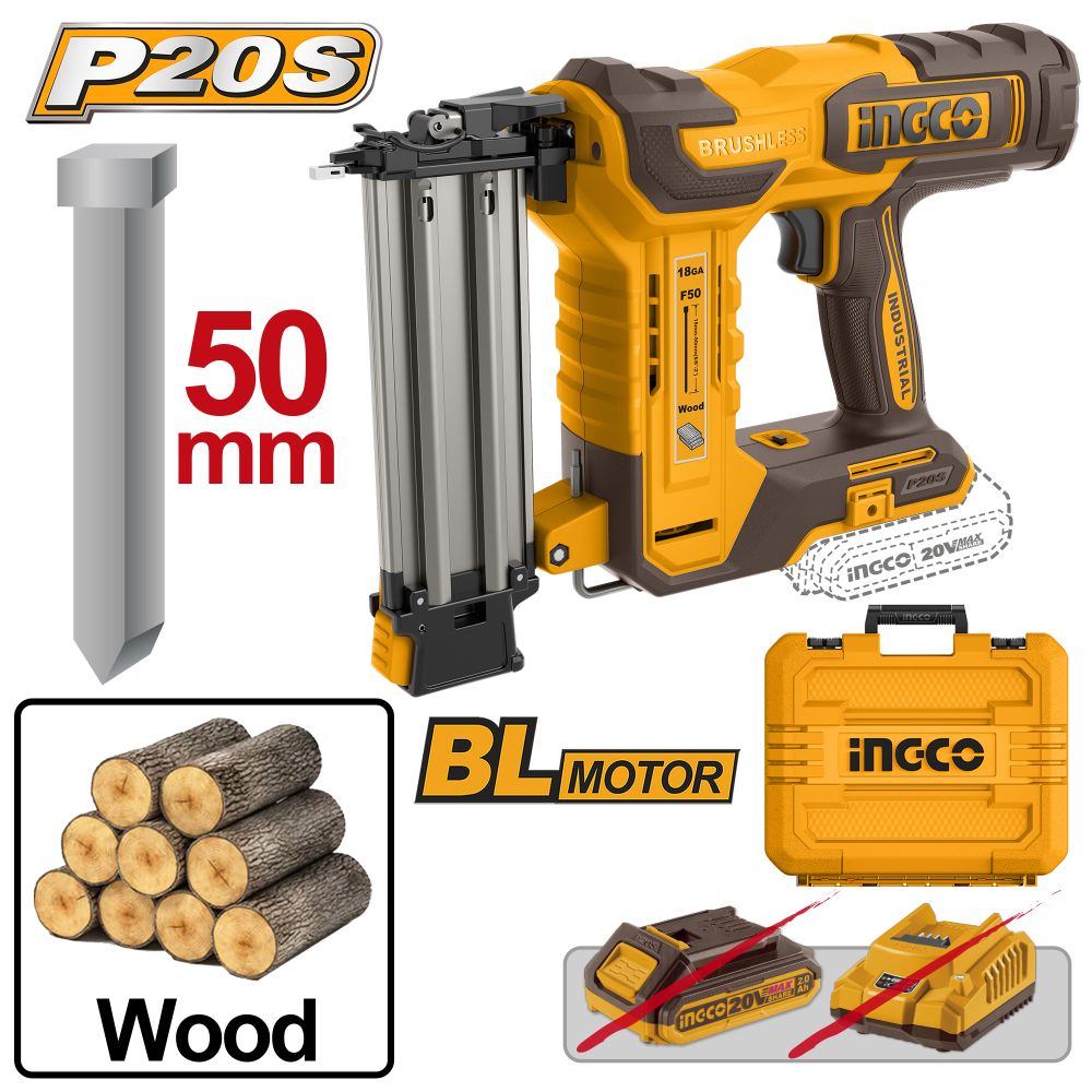 20v Ps+c/l Brad Nailer F15 50 + Acc