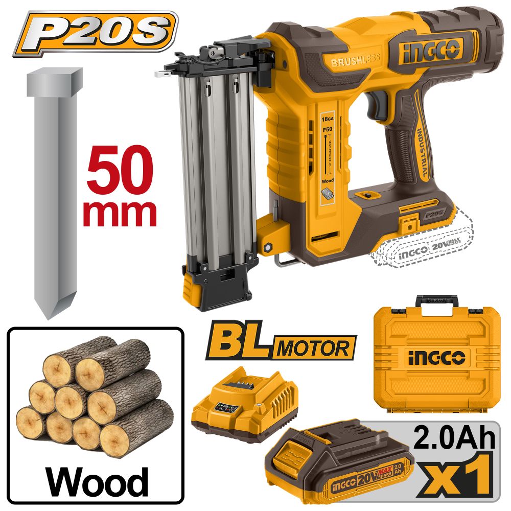 20v Ps+c/l Brad Nailer F15 50 + Acc Kit