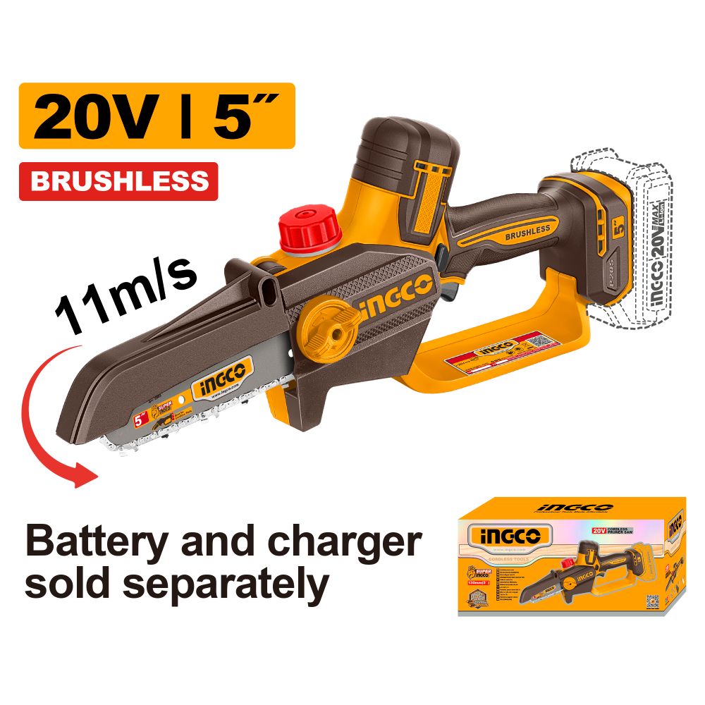 20v Ps+c/l Pruner Saw 5inch 130mm No B/c