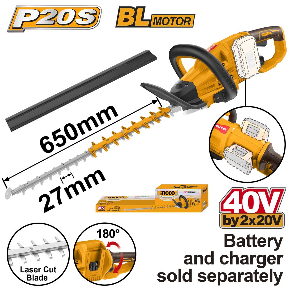 20v Ps+c/l 40v Hedge Trimmer