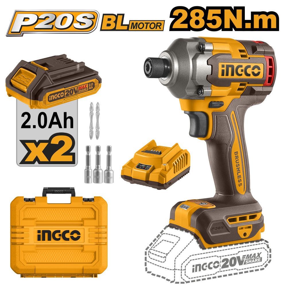 20v Ps+c/l Driver 285nm Kit 2 Batt