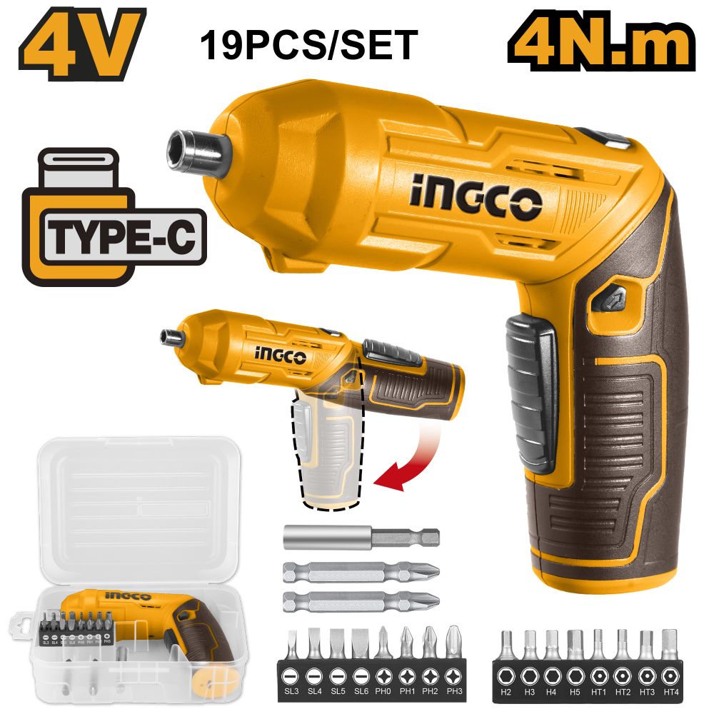 S/driver Cordless 4v+1pcs Bit