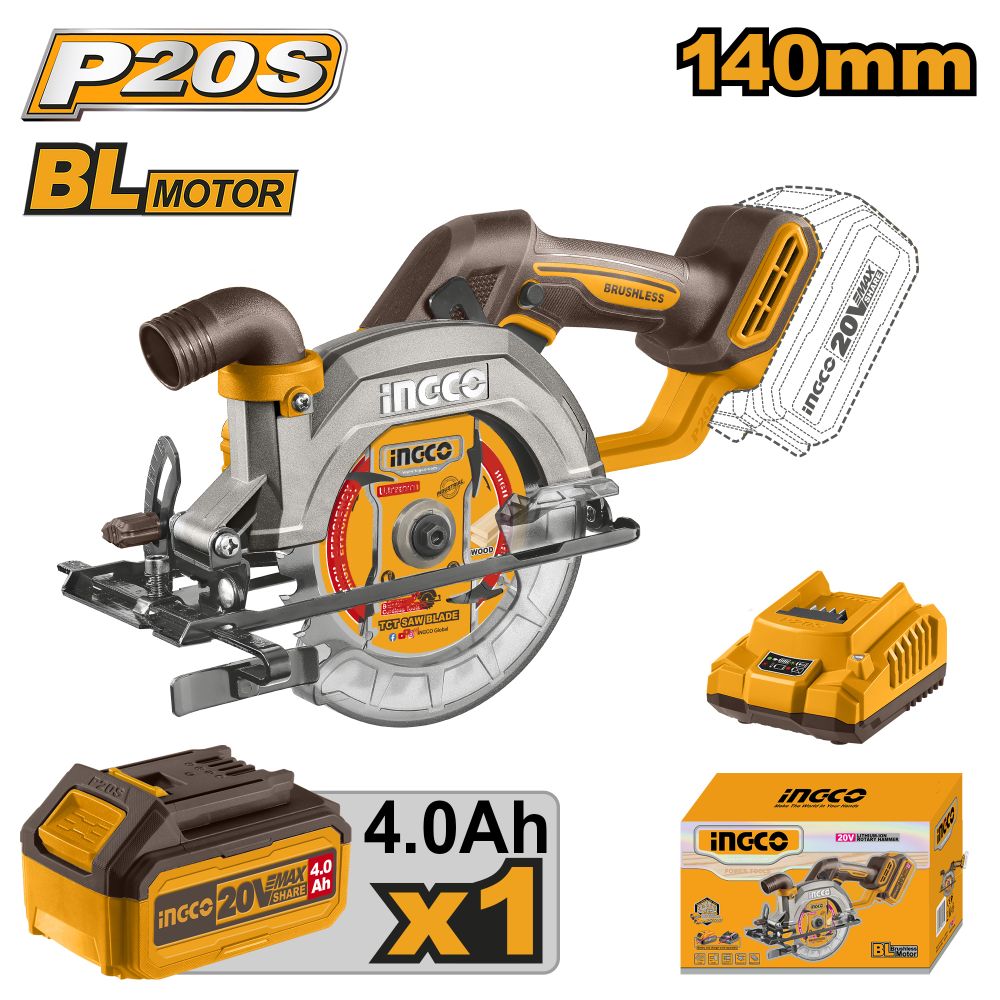 20v Ps+c/l Circular Saw 140mm Kit