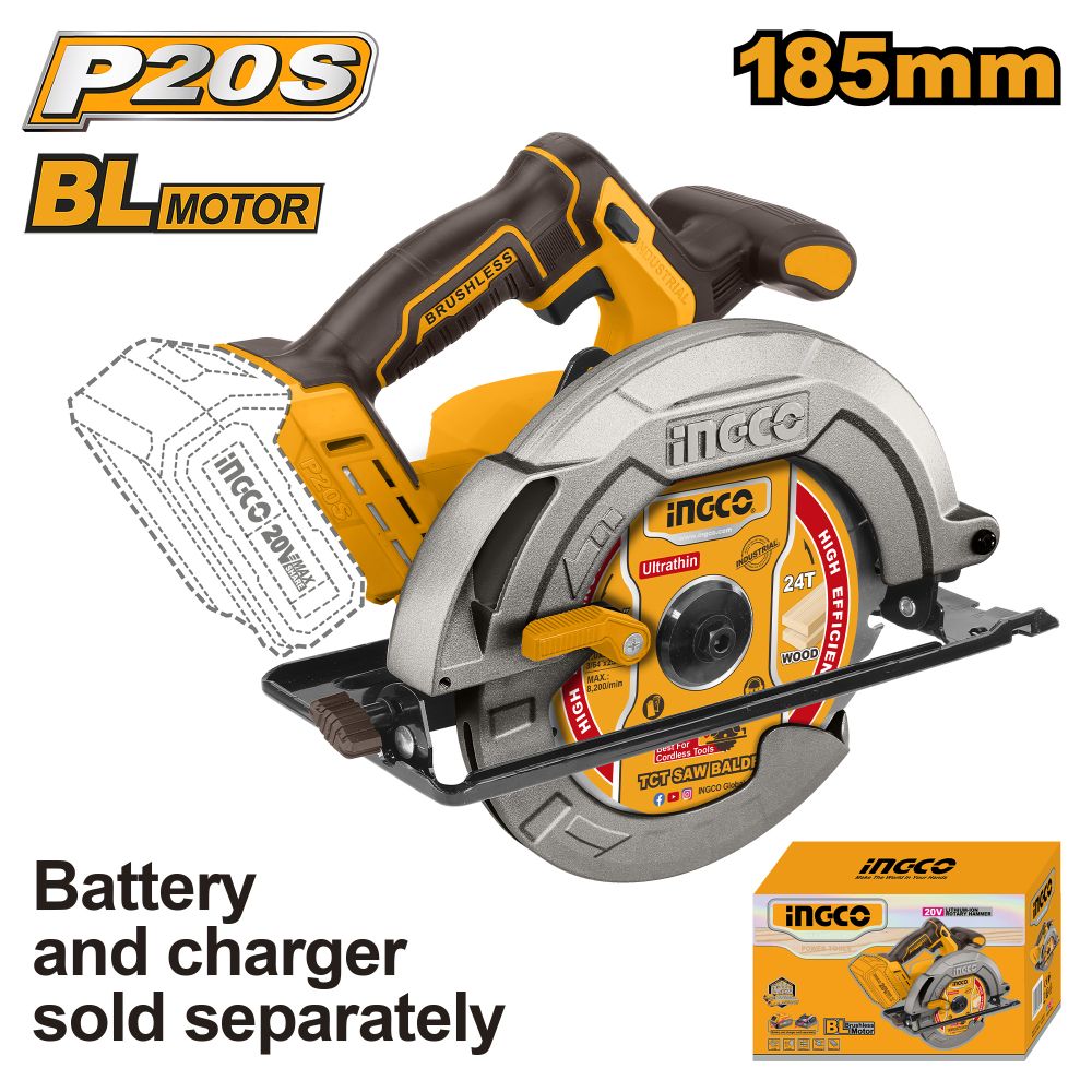 20v Ps+c/l Circular Saw 185mm