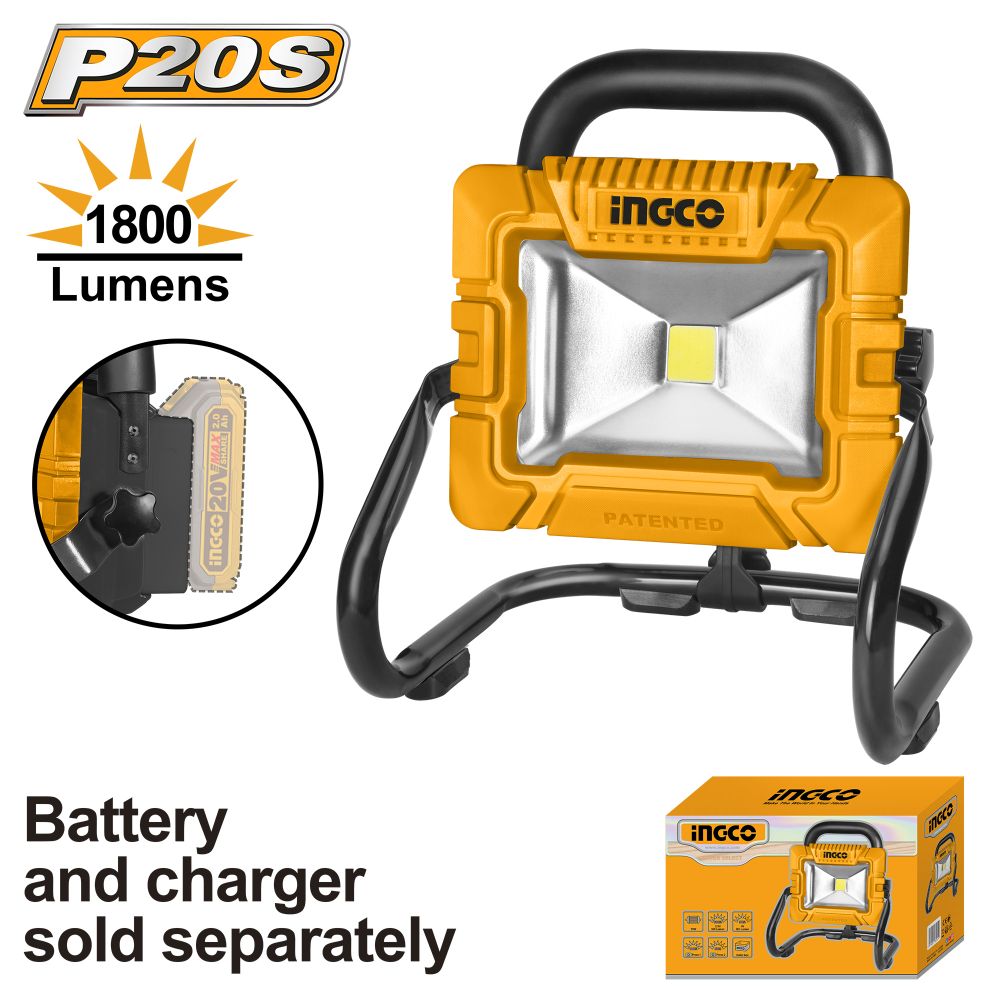 20v Ps+c/l 1800 Lumens Work Lamp