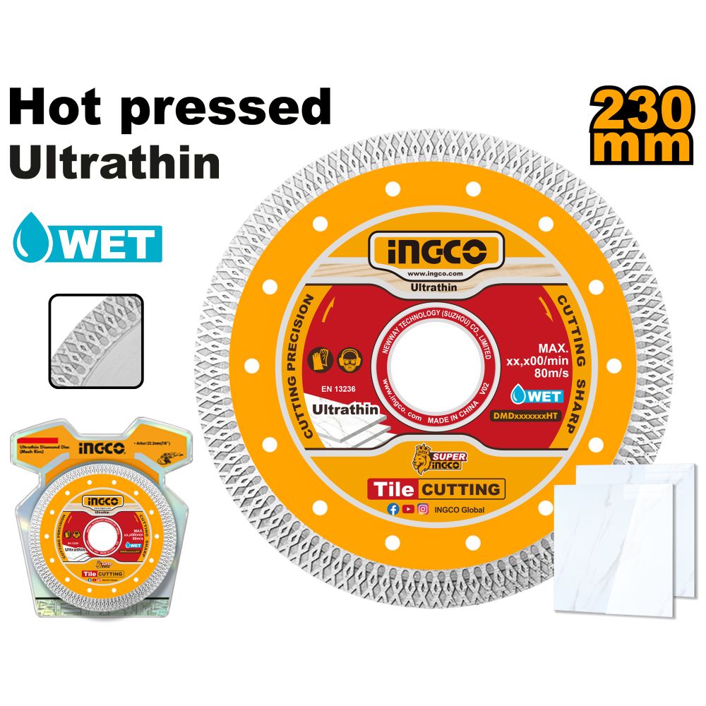 Disc Wet Diamond Ultra Thin Mesh Rim 230mm
