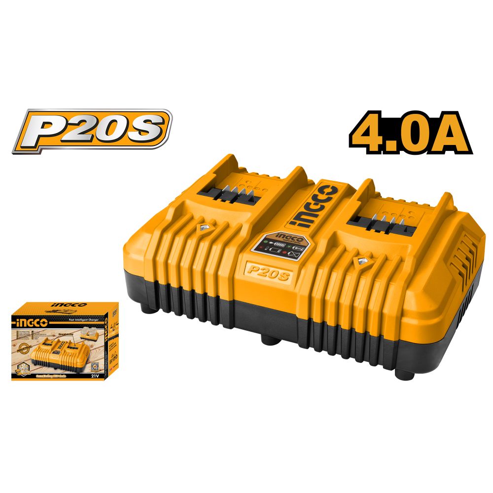 20v Ps+c/l Dual Fast Charger 4a