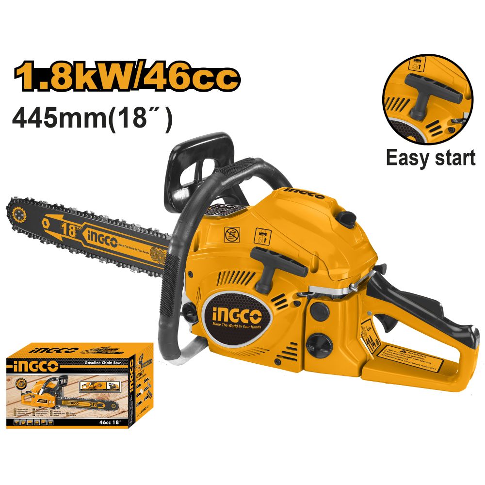 Chainsaw 18inch 46cc Pet 2st