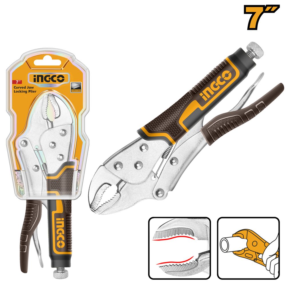 Plier Lock 175mm Curv Jaw