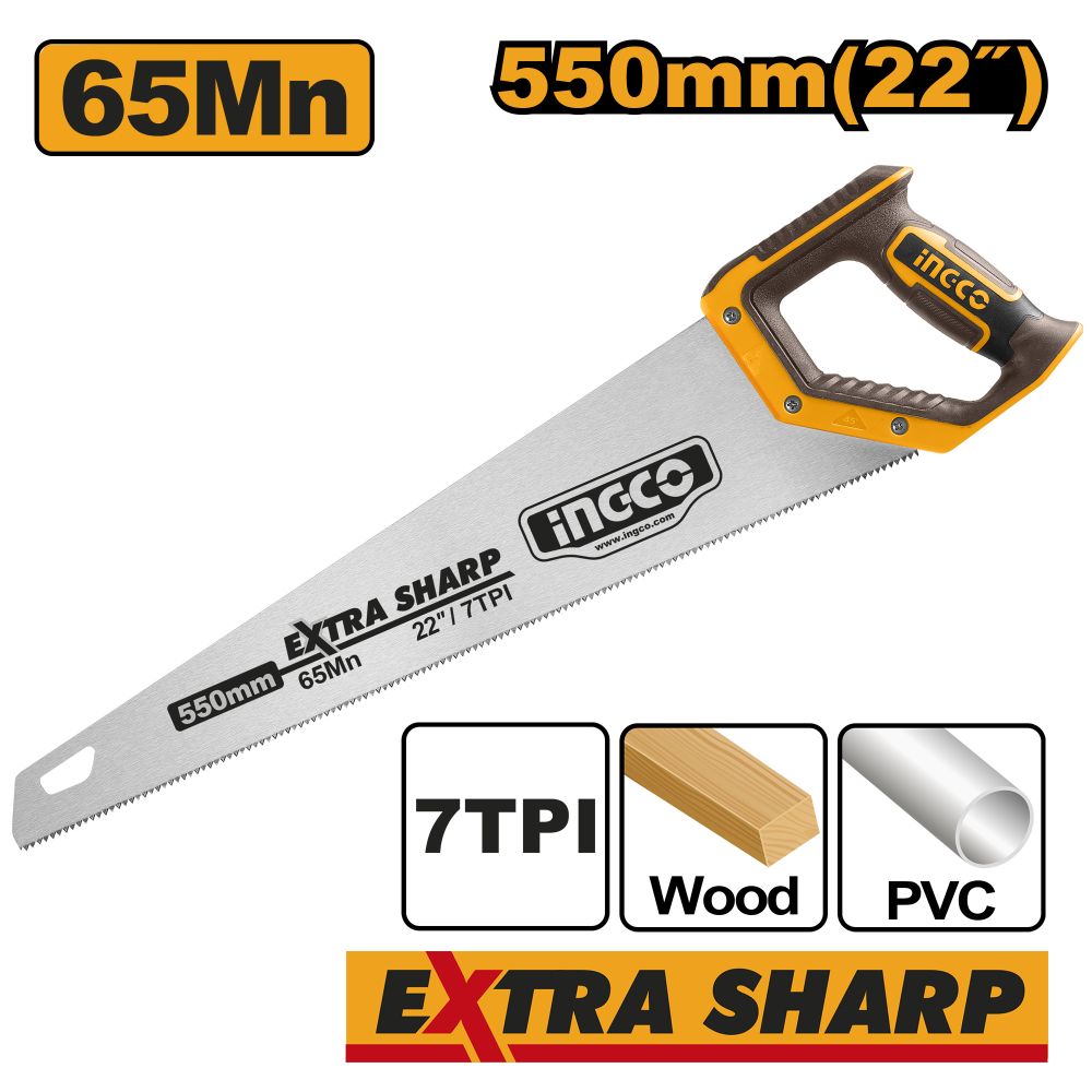 Saw Hand 550mm 7tpi Bev Bld