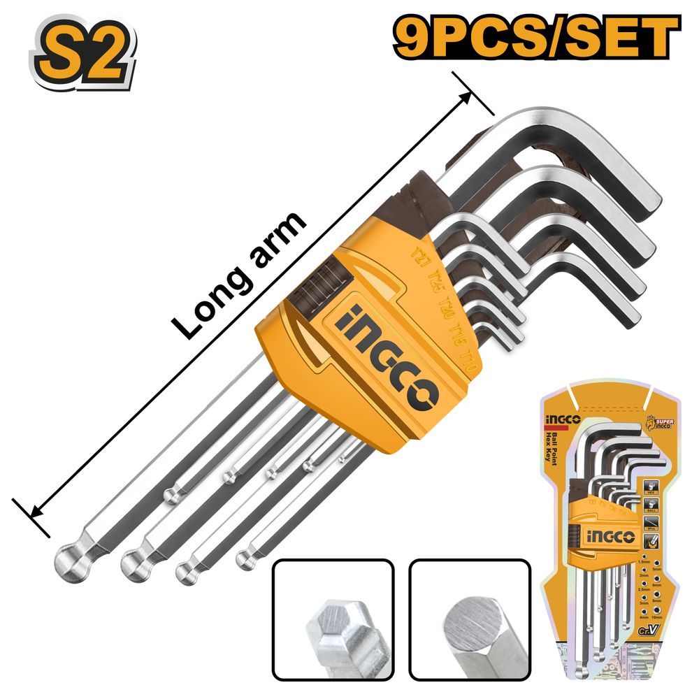 A/key 9pc 1.5-10mm Bp Long Cr V