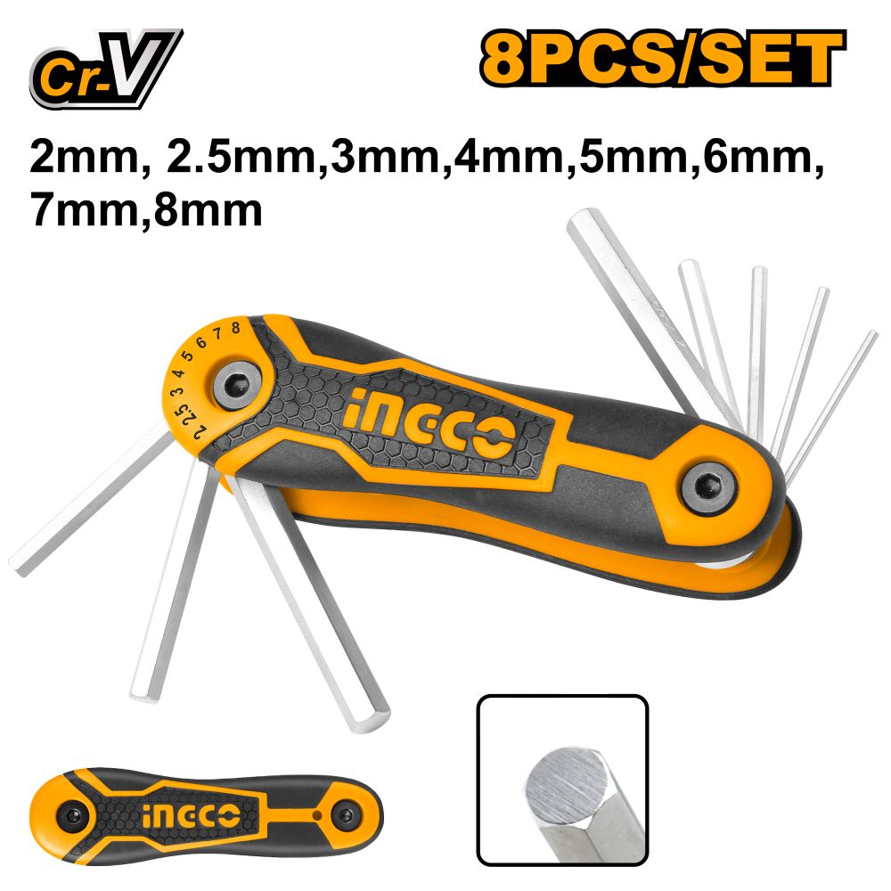A/key 8pc Knife 2.0-8.0mm Cr V