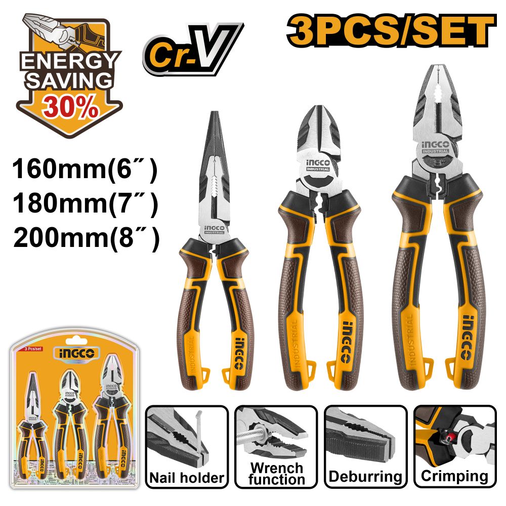 Plier Set 3p Hl Cr V