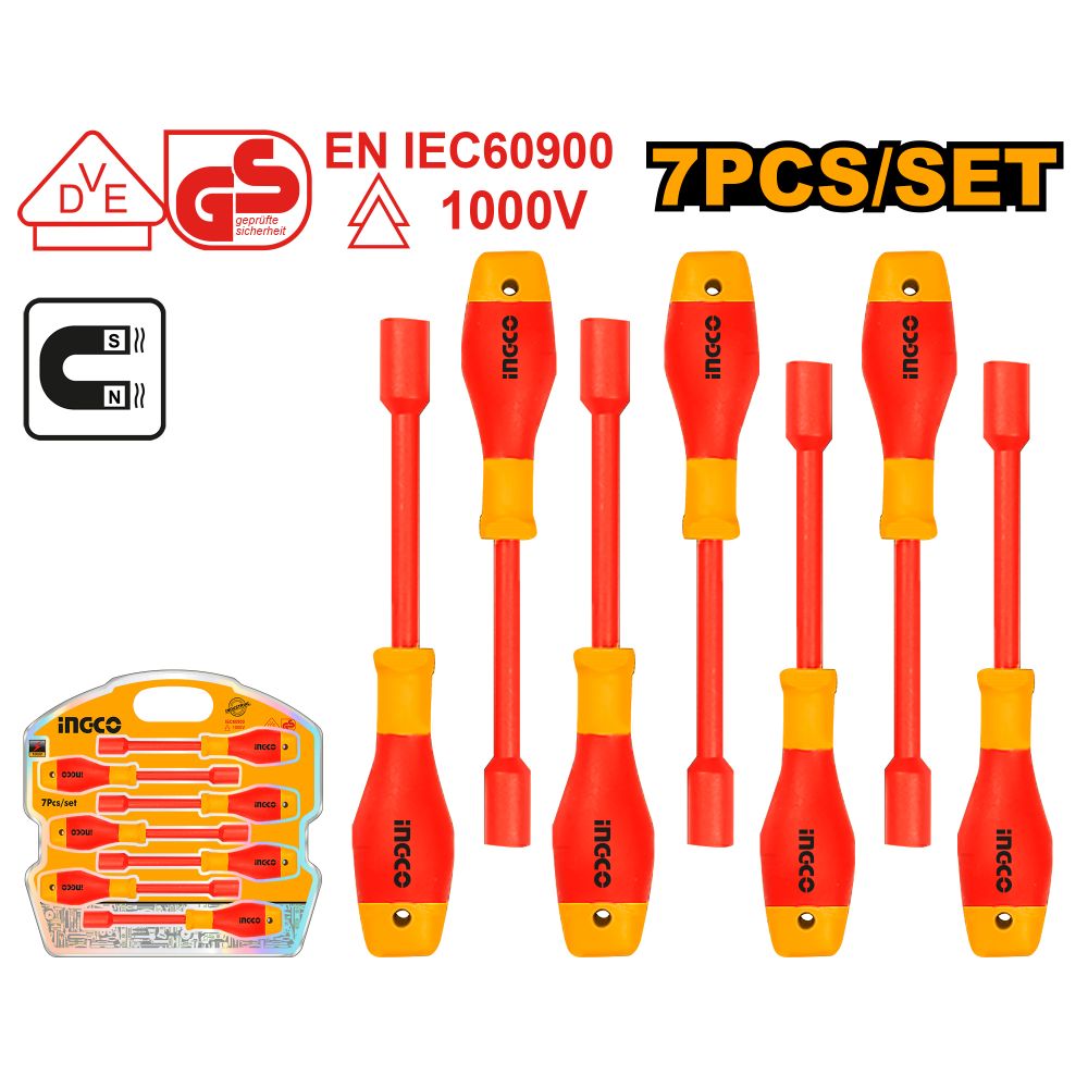 S/driver Set Vde Nut 7pcs