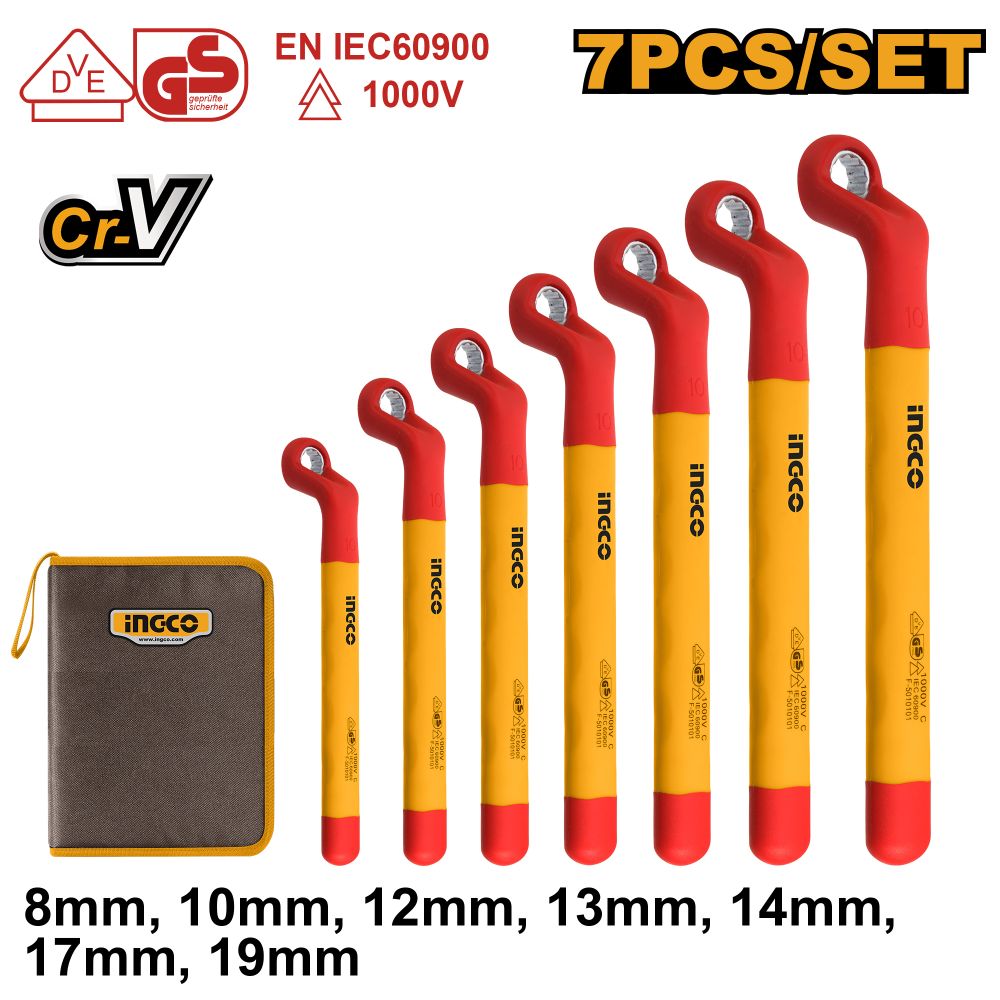 Wrench Set Bent Vde/gs Oe 8 19mm 7pcs
