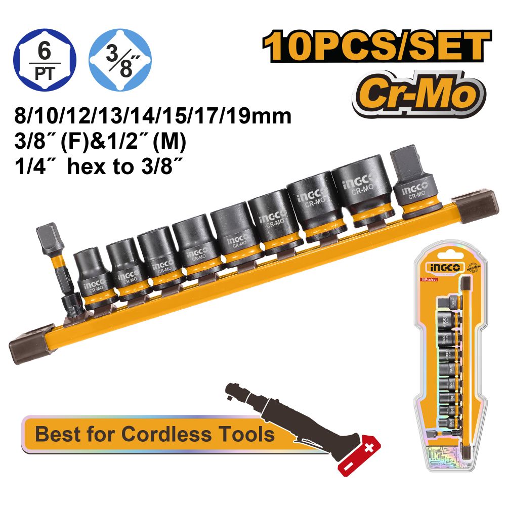 Impact Socket Set 3/8 10pcs