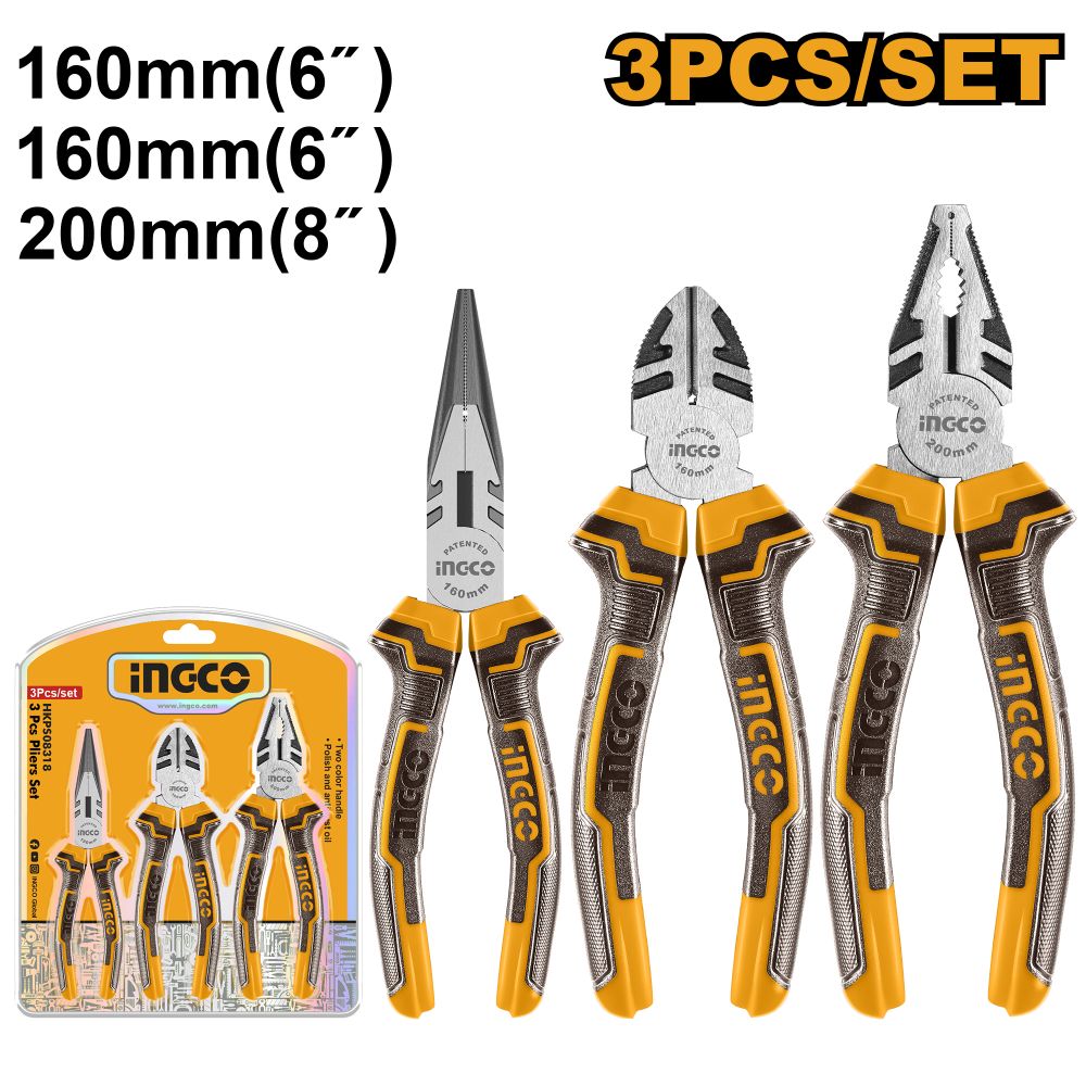 Plier Set 3pcs Polished