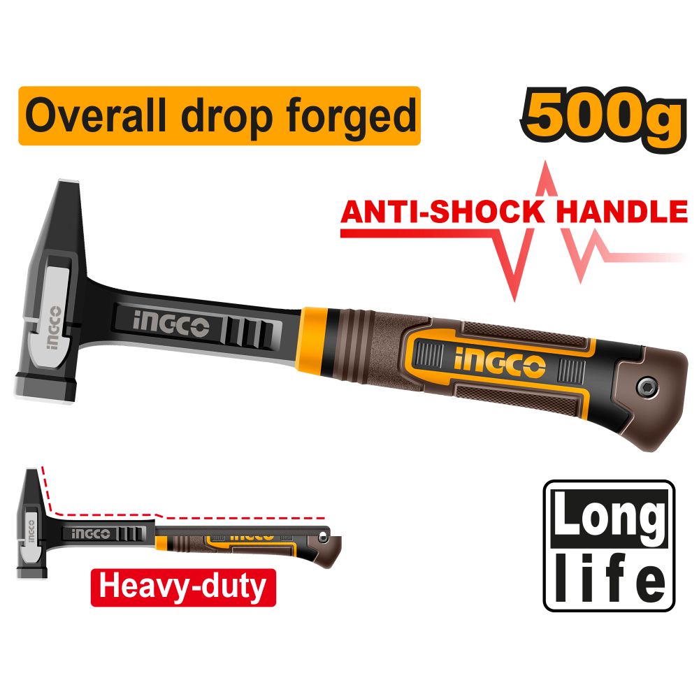 Hammer Machinist Anti Shock Hndl Df 500g
