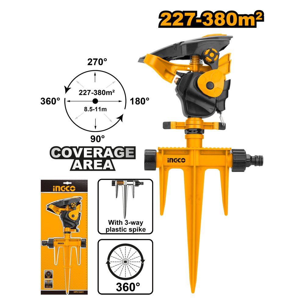 Garden Sprinkler Pulsating Plastic Spike
