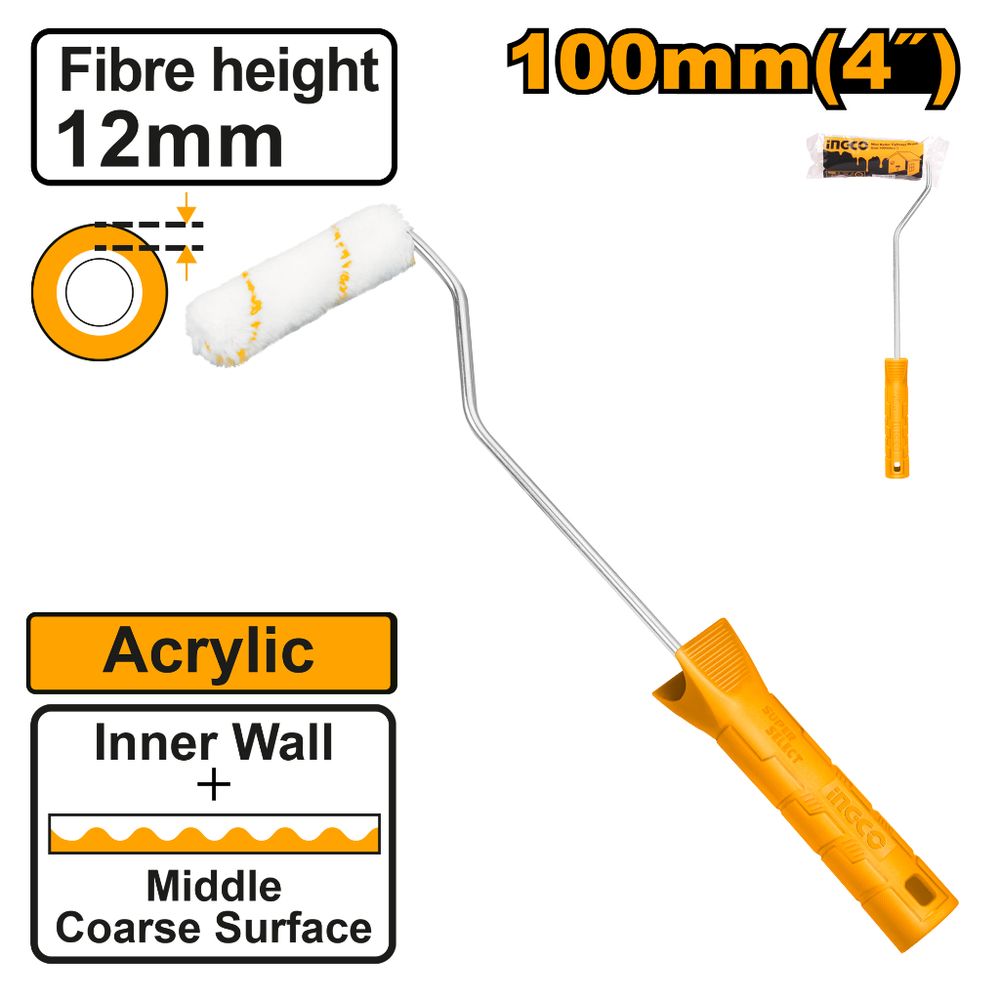 P/roll 100mm Iw Acry 12mm