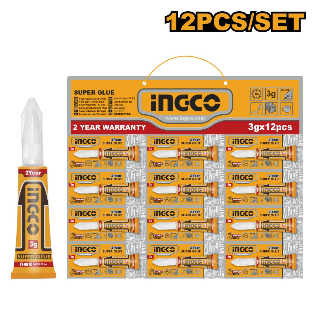 Super Glue 3g Card 12pcs