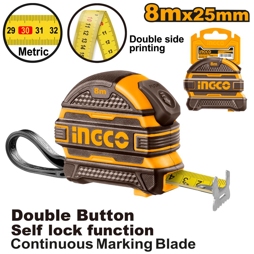 Tape Measure R/case 8m X 25m